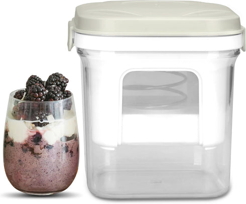 Party Desserts Greek Yogurt Strainer with Lid, Yogurt Maker, Yoghurt Filter with Ultra Fine