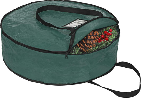 ProPik Christmas Wreath Storage Bag - 36" Holiday Container with Heavy Duty Handles, Tear Resistant