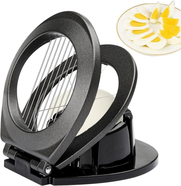 Egg Slicer, BIBURY Egg Slicer for Hard Boiled Eggs, Egg Cutter Heavy