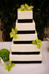 Silverlake 5-Tier Square Cake Dummy Set, American-Made Hard Foam Cake Dummies, 4" High x 4,6,8,10,12" Squares