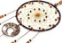 Urdeoms Tree of Life Crystal Dream Catchers for Boys, Brown Boho Wall Decor for Bedroom, Smoky Quartz