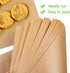 QYH 100 Pcs Parchment Paper Sheets for Baking, 8x12 Inches Unbleached Precut for Cookies, Frying, Air Fryer Cooking