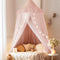 little dove Bed Canopy with Star Lights, Double Layer Canopy for Bed,