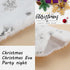 Senneny Snowy White Plush Pet Dog Christmas Stocking, Large Bone Shape Faux Fur with Silver Snowflake Sequin for
