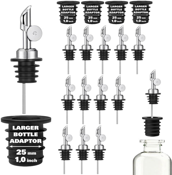 Pafusen Olive Oil Pour Spout with Adapters, Oils Pourer for Olive Oil