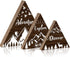 Jetec 3 Pcs 3 Size Wooden Mountain Sign for Cabin, Rustic Mountain