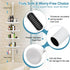 Corner Shower Caddy Tension Pole, Rustproof Organizer with 4 Adjustable Shelves for Inside Shower, 40"-120" White