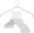 MAWA Ft Reston Lloyd Silhouette Non-Slip Space Saving Clothes Hanger, Set of 10, White