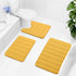 Buganda Memory Foam Bath Mat Rug, 47" x 20", Ultra Soft Non-Slip Water Absorbent Machine Washable Bath Rug