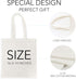 Funny The Office Merch Gifts Tote Bag for Women, Natural Reusable Eco-Friendly Cotton, Off White