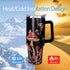 ZNYYZYBA 40oz Mushroom Tumbler with Handle Mushroom Gifts for Women Insulated Leak Proof Travel Coffee Mug, Reusable