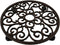 Comfy Hour 12" Cast Iron Plant Caddy with Wheels, Heavy Duty Rolling