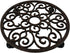 Comfy Hour 12" Cast Iron Plant Caddy with Wheels, Heavy Duty Rolling