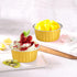 DEAYOU 100-Pack Aluminum Foil Baking Cups with Lids, 5oz Disposable Muffin Cupcake Ramekins