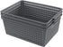 Plastic Organizing Baskets, Set of 3 Large Open Storage Bins