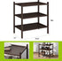 3-Tier Closet BMOSU Bamboo Small Shoe Rack Premium Stackable Shoe Shelf Storage Organizer for Hallway Living Room