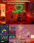 33Ft 12 Smart Fairy String Lights, DIY Twinkle Lights USB Port, Multicolor Warm White, App/Remote Control, Modes &Music