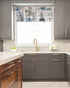 Summer Coastal Grid Valances Curtain for Kitchen Cafe, Ocean Starfish Lighthouse Window Treatment, 42"x 12"