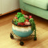3 Packs 13" Large Metal Plant Caddy with Wheels Heavy-duty Wrought Iron Rolling Plant Stands with Casters Plant Dolly