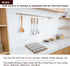 Angimio 8 Set- 9" 18" (9" 18") Bamboo Spice Rack Drawer Organizer - Pieces Wide Per Piece - Combine Pieces Into Wide