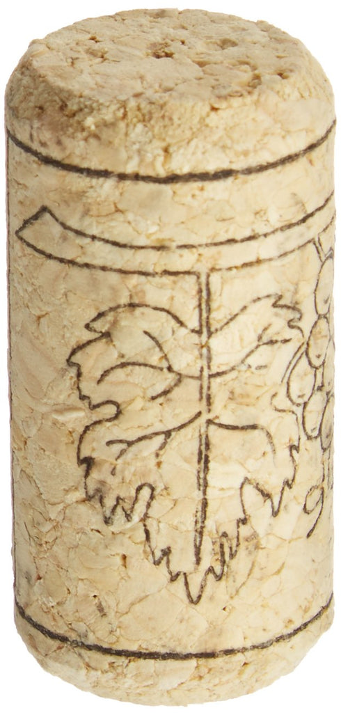 FastRack Bag of 100 #8 Straight Wine Corks, 1.73" x 0.87" (44 mm x 22 mm), Beige, Bottle Stoppers