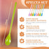 8 Pcs Iced Tea Spoons Long Plastic Ice Handle Spoon Colorful Teaspoons 8.9" Coffee Stirring Spoons Long Handle Spoon Long Teaspoons for Mixing Ice Cream Honey Sundae Hot Chocolate Cocktail