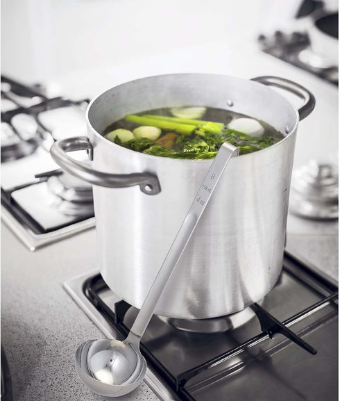 HIC Kitchen 4-Ounce Capacity Single-Piece Ladle, 18/8 Stainless Steel