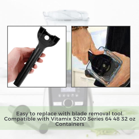 Vitamix Compatible Blender Blade Replacement Kit - 4 Wet Blades, Wrench, Retainer Nut for 32oz & 64oz