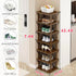 Spaces,7 Entryway,Closet,Corner,Doorway,Skinny Vertical Shoe Rack - Tall Narrow Shoe Rack Organizer for Small Tier