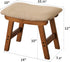 Kitsanery Foot Stool,Ottoman,Bamboo Small Sofa Foot Rest Under Desk,Extra Seating for Living Room, Bedroom