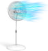Lasko Oscillating Pedestal Fan, 18", Adjustable Height, 3 Speeds, for Home Office and College Dorm