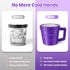 FIYEMNI 16oz 3D Ice Cream Pint Holder, with Antifreeze Handle & Spoon Slot, Ice Cream Pint Insulated Sleeve Containers