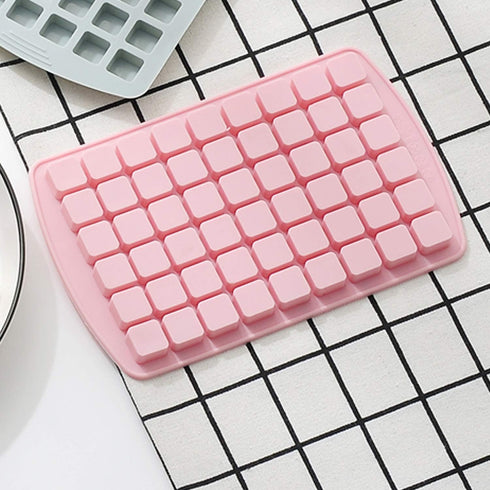 Verdental Small Square Silicone Candy Molds, 108 Cavities for Hard Candy, Cake, Chocolate (2 Pcs, Pink)
