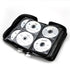CCidea CD Case DVD Storage Holder, 128 Capacity DVD Cases Organizer CD Plastic Protective Carrying Binder,Portable Cd Wallet for Home Travel (Black)