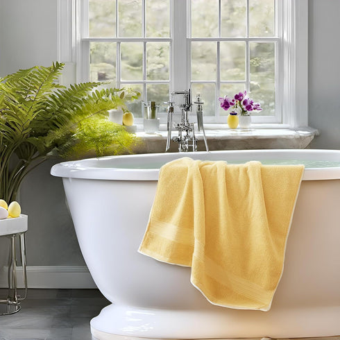 COZYART Set, Set 6 2 2 2 650 Yellow Luxury Bath Towel Turkish Cotton Hotel Towel Bulk for Bathroom, Thick Bathroom