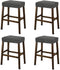 NeColorLife Rectangle Bar Stool Covers,Stretch Waterproof Saddle Seat Covers for Counter Height