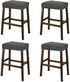 NeColorLife Rectangle Bar Stool Covers,Stretch Waterproof Saddle Seat Covers for Counter Height