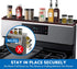 Hydream Stove Top Magnetic Shelf, 30 Inch Over the Stove Spice Rack, Black