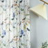 2 52 96 Inches Leeva Birds Pattern Sheer Curtains, Lightweight Rod Pocket Semi Sheer Curtain Drapes Window Decor