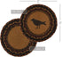 VHC Brands Heritage Farms Tan Crow Jute Trivet, Primitive Tabletop & Kitchen