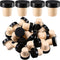 Yookeer T-shaped Cork Wine Bottle Stoppers, Reusable Sealing Plug for Beer Bottles DIY Craft (Black, 24 Pcs)