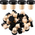Yookeer T-shaped Cork Wine Bottle Stoppers, Reusable Sealing Plug for Beer Bottles DIY Craft (Black, 24 Pcs)