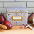 Jot & Mark Decorative Recipe Tin Box: Holds Hundreds of 4” x 6” Recipe Cards (Terrazzo)