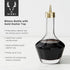 Viski Belmont Crystal Glass Cocktail Bitters Bottle with Gold Dasher Top, 3 oz. Set of 1, Elegant Barware
