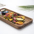 Acacia Wood Bathroom Vanity Tray, 13.8 x 5.5 x 0.8 inch Counter Tray, Toilet Tank, Charcuterie Snack Serving Board