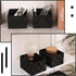 Drawer Organizer Bins, Woven Storage Box Set of 6, Stackable Cube Baskets for Organizing Drawers and Shelves.