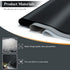 YACEYACE 2Pcs Black Silicone Mats, 15.7"x 11.8" Placemats for Kitchen Counter, Baking, Jewelry