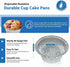 Angel's Peel Lounge Disposable Ramekins, Durable Cup Cake Pans for Baking, Aluminum Foil Ramekin for Tart, Muffin,