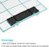 PATIKIL Air Conditioner Air Filter 13.58" x 10.83", Plastic Replacement Screen with Foam for HVAC, Blue Black