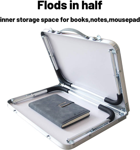 Jucaifu Foldable Laptop Table, Bed Desk, Breakfast Serving Bed Tray, Portable Mini Picnic Table & Ultra Lightweight